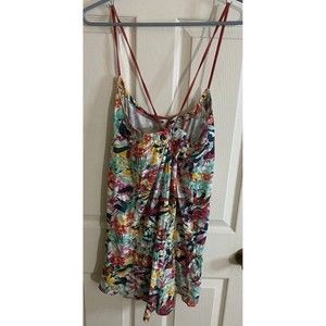 Serra Women’s Floral Design Stretch Romper Size L